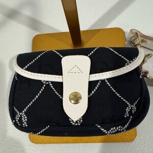 EUC Collectible Dooney and Bourke Nautical Wristlet with Blue Duck Charm